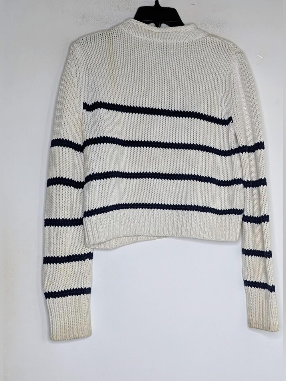 La Ligne Mini Marina Sweater Ivory / Navy Stripe size small - Picture 5 of 7